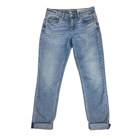Rag & Bone Dre Low Rise Slim Boyfriend Jeans Size 25 Daphne Whiskering - Picture 1 of 9